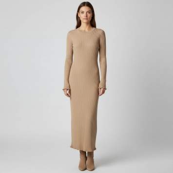 Zoe by sister's Beige Rib Knit