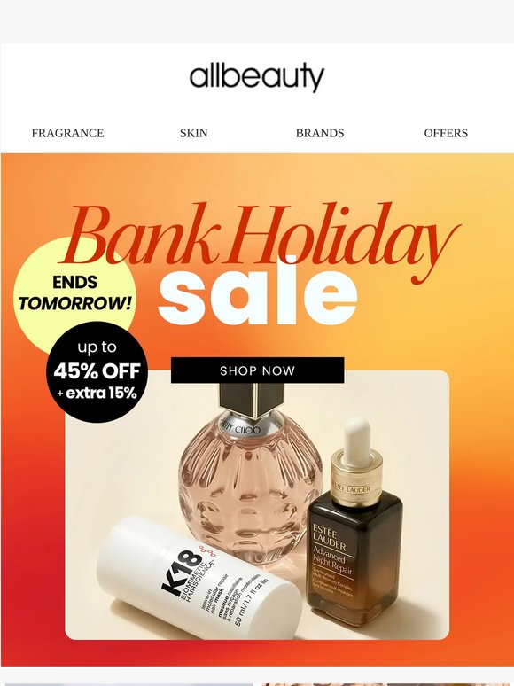 Bank Holiday Sale: Up to an Extra 15% Off 🌡️