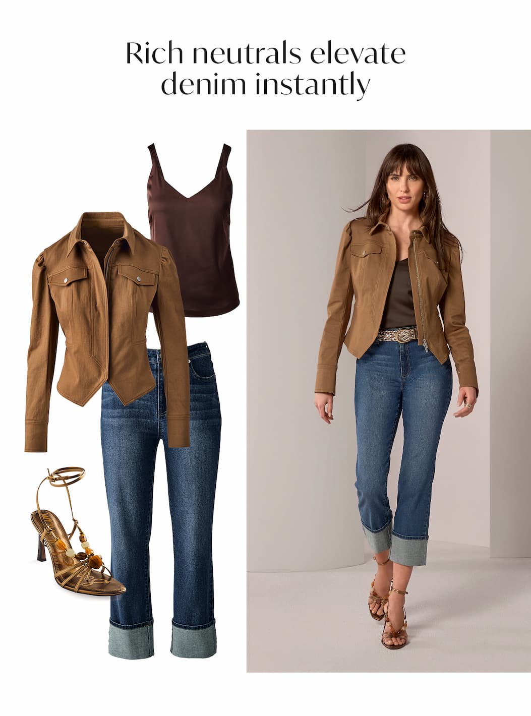 Puff Sleeve Denim Jacket