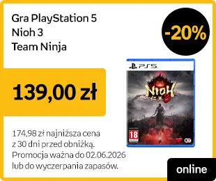 Gra PlayStation 5, Noih 3, Team Ninja -20% | 139,00 zł | 174,98 zł najniższa cena z 30 dni przed obniżką | Promocja ważna do 02.06.2026 lub do wyczerpania zapasów | online