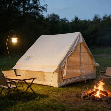 [EU Direct] 4-6/6-8 People Inflatable Camping Tent With Skylight Easy Setup Waterproof Windproof, 6m² / 12m² Outdoor Self-Supporting Blow up Tent, Suitable for Camping, Outdoor Activities, Hiking, Fishing, Hunting