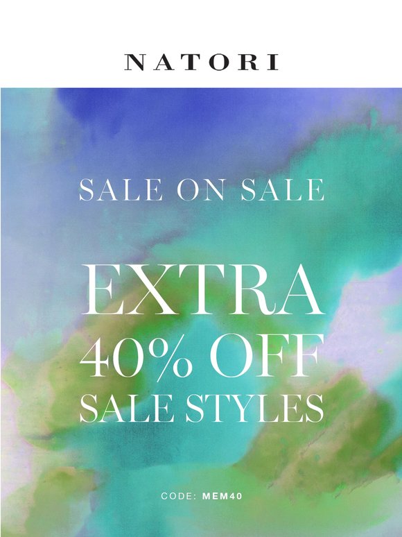 Sale on Sale: Extra 40% Off
