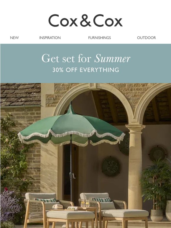 30% OFF everything for your dream summer garden