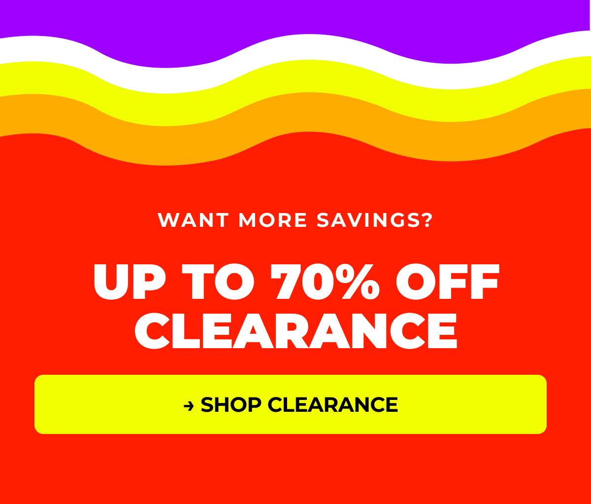 up to 70% Off clearance