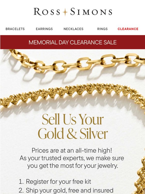 Sell us your gold and silver!