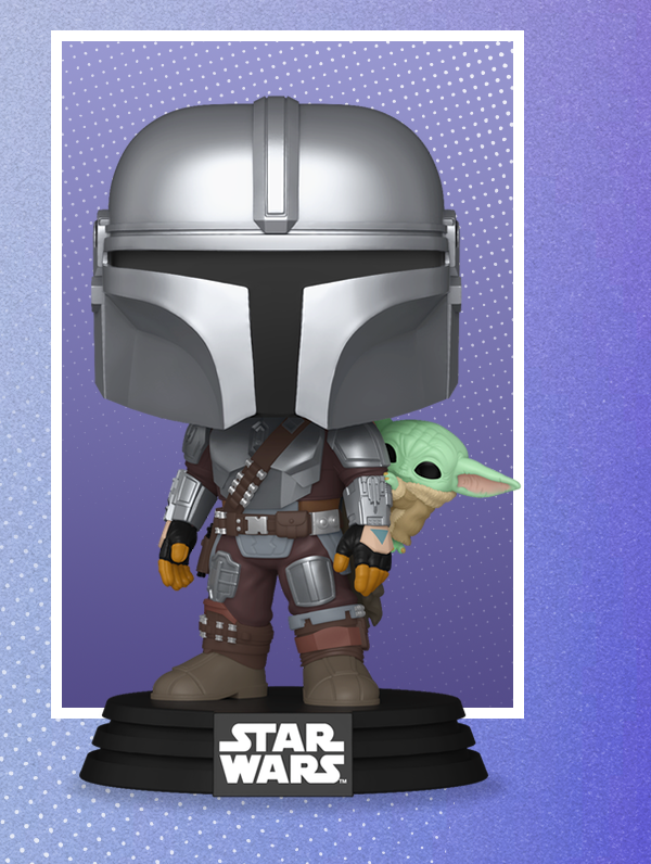 Pop! The Mandalorian with Grogu (On Back)