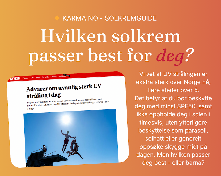 Husk solkrem nå