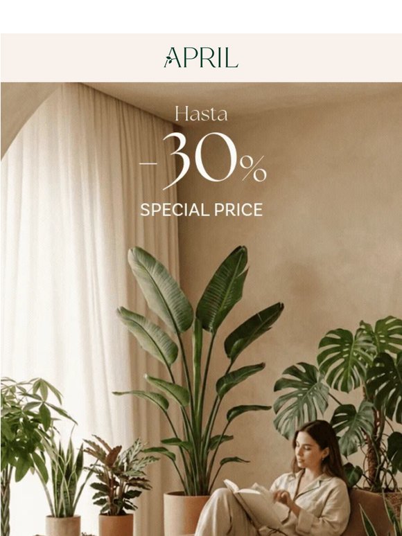 SPECIAL PRICE 🌱 Hasta -30% en plantas y macetas