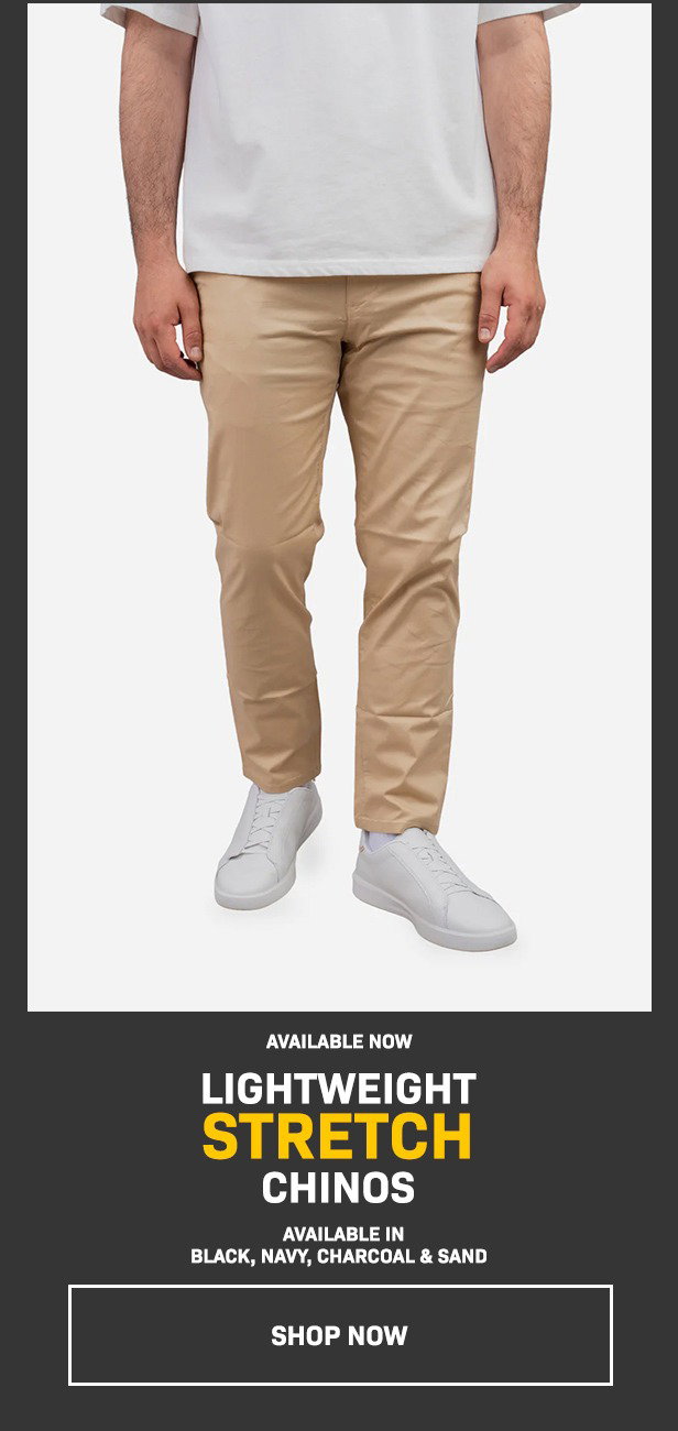 lightweight stretch chino