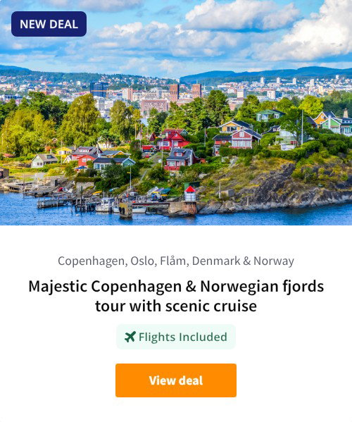 Majestic Copenhagen &amp; Norwegian fjords tour with scenic cruise