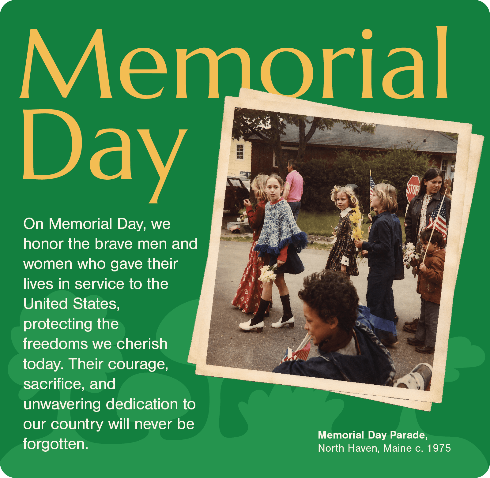 Honoring Memorial Day