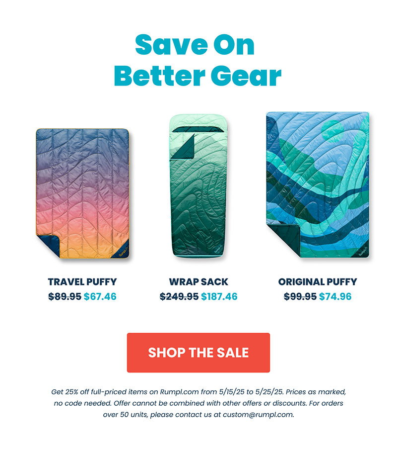 Save on Better Gear. 25% off while sale lasts.