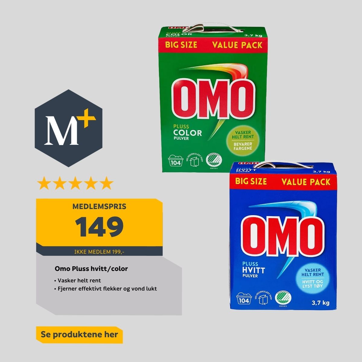 https://www.megaflis.no/hus--hage/rengjoring/rengjoringsartikler?sortBy=Relevance&count=24&brand=OMO&currentpriceinclvat=77-149%7C118-149