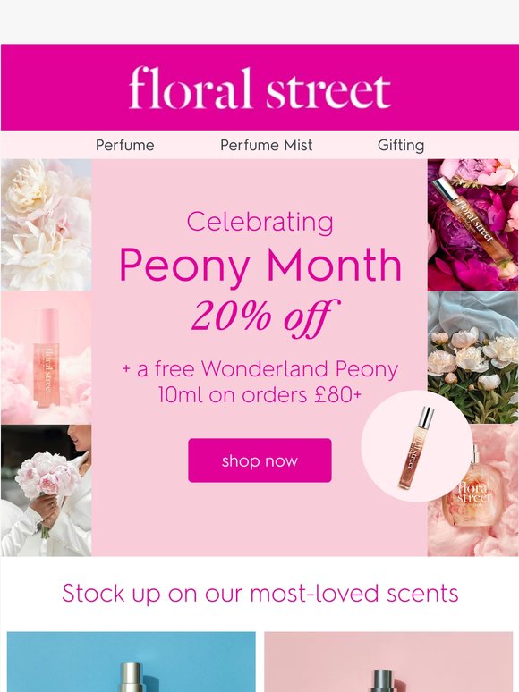 Don’t miss out: 20% off everything 🌸