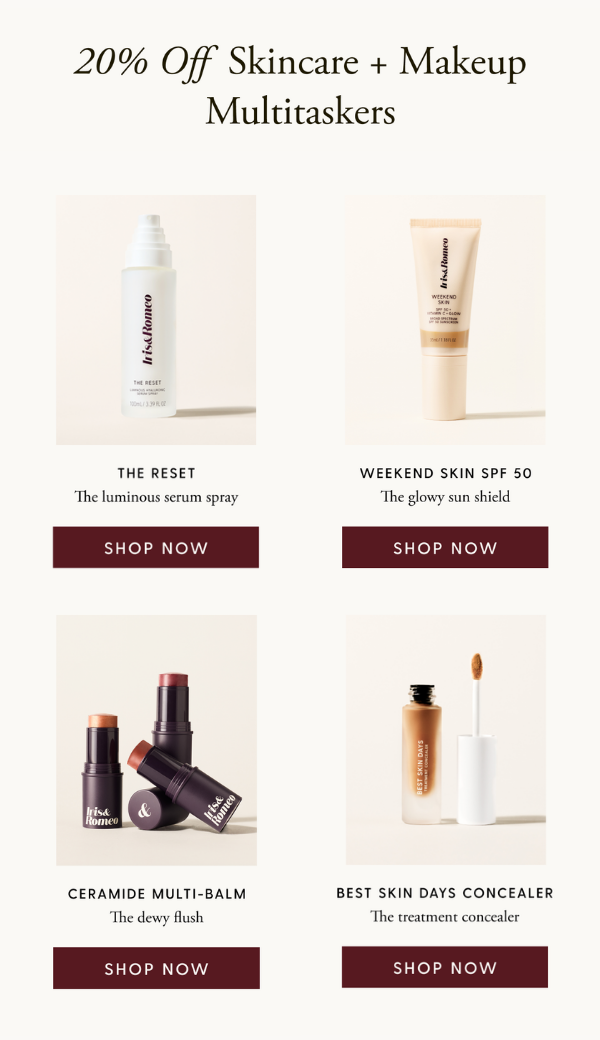 Take 20% off skincare + makeup multitaskers