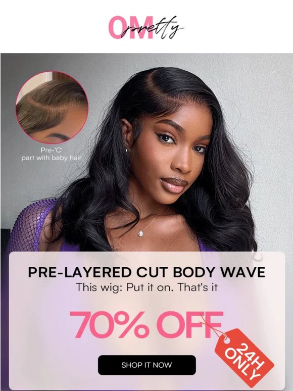 70% OFF Side Part Layer Cut Glueless Wig✨