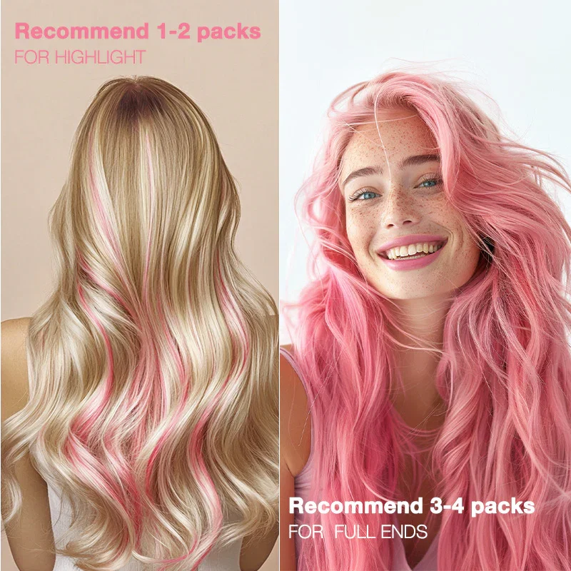 Peach Pink Color Tape-Ins (25g-30g)