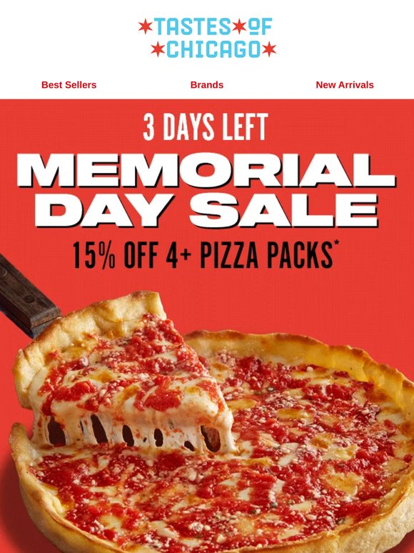 3 Days Left for 15% Off 🍕🍕🍕