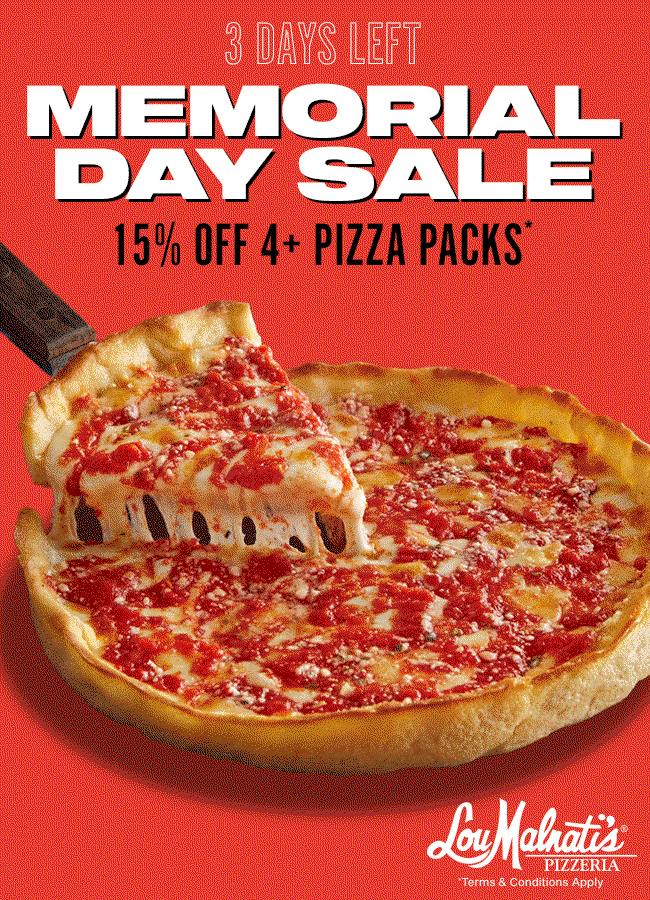 Save 15% on Select Pizza Packs