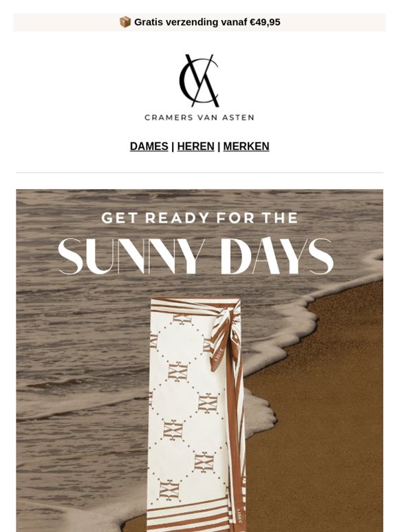 De zon komt eraan — 20% korting op de HELE collectie☀️