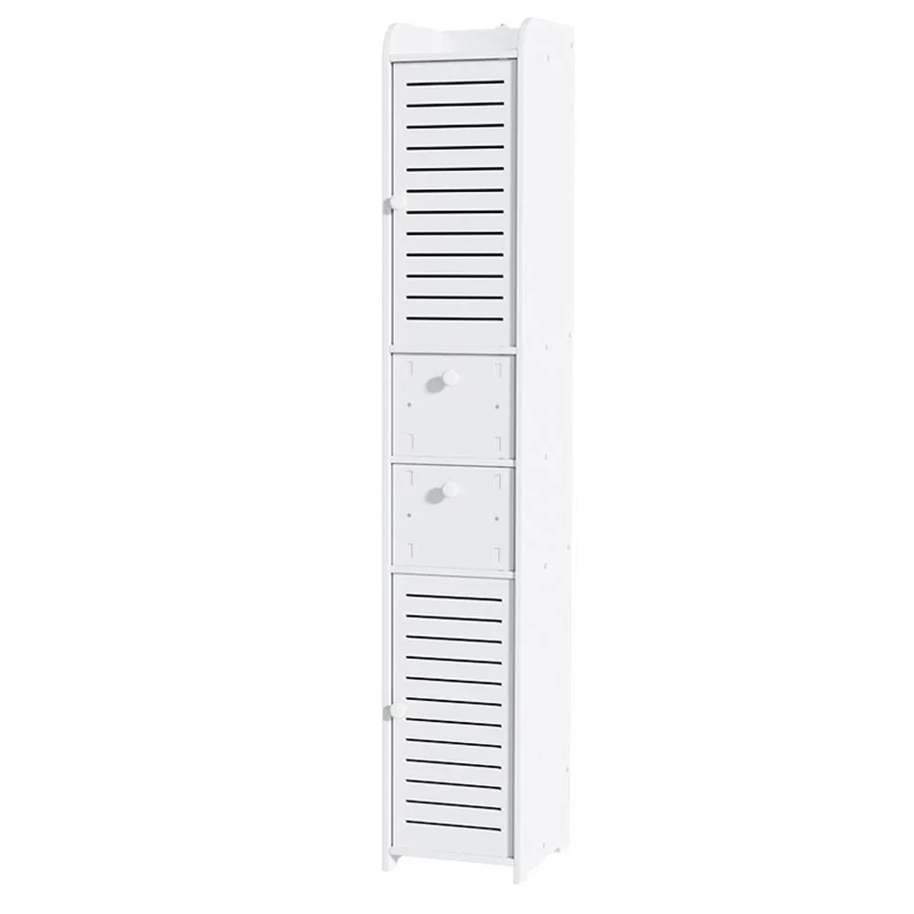 Artiss 2X Bathroom Toilet Storage Cabinet Laundry Tallboy Cupboard