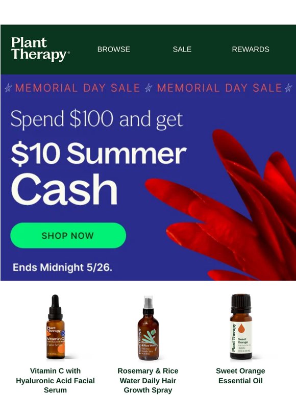Spend $100, Get $10 Summer Cash 💸