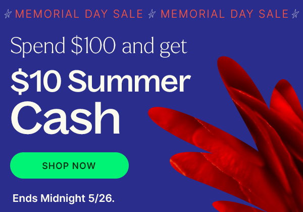 20% Off: Memorial Day Sale