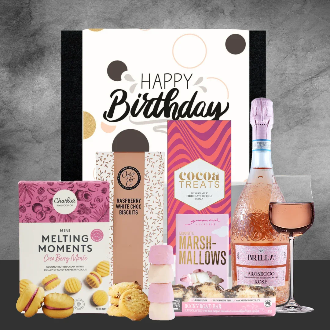 Image of Sparkling Rose Birthday Hamper For Her
