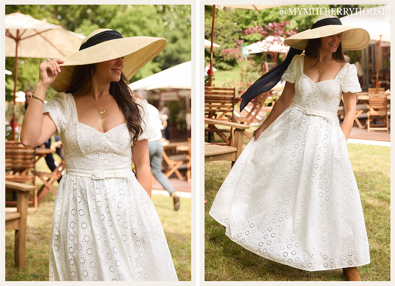Romilly Cotton Broderie Ankle Gown