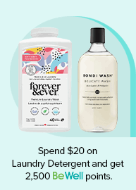 Spend $20 on Laundry Detergent get 2,500 points