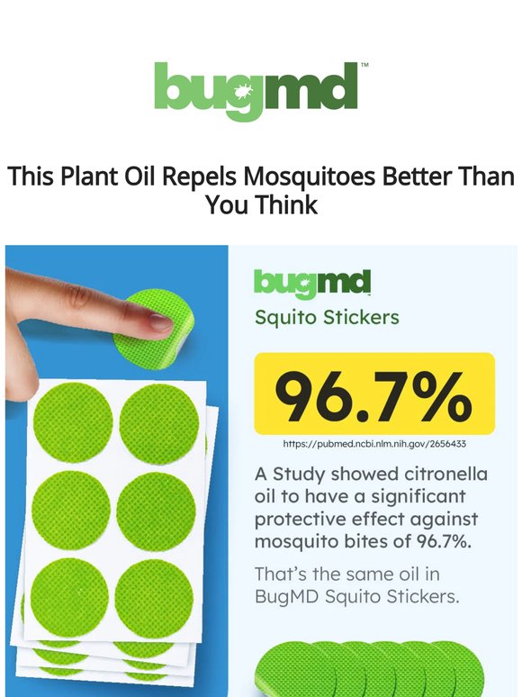 Psst, Here is a 96.7% Protection Against Mosquito Bites
