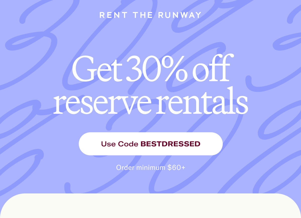 Get 30% off reserve rentals