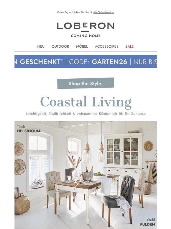 Wie ein Haus am Meer: Unsere Lieblinge mit Küstenflair 🌊