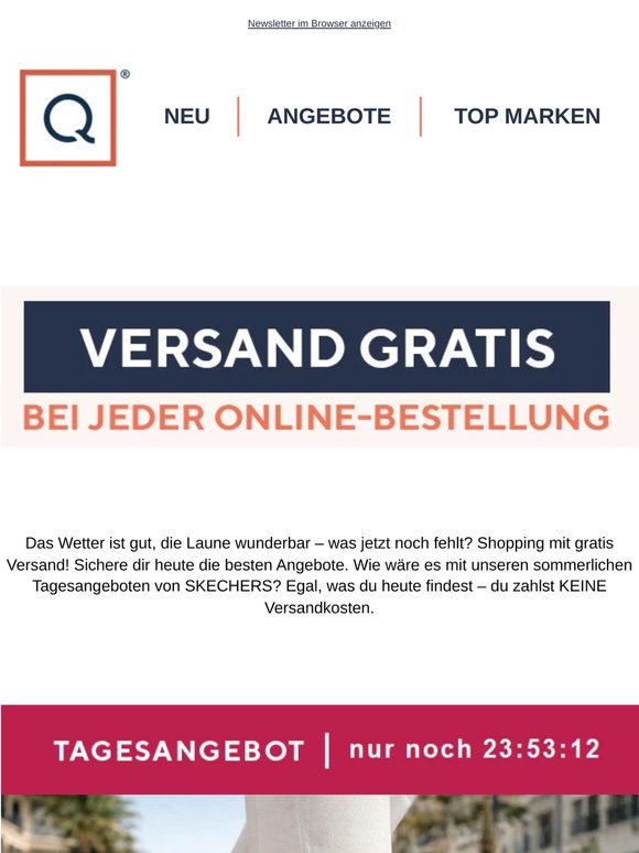 Heute: Online Versand GRATIS!
