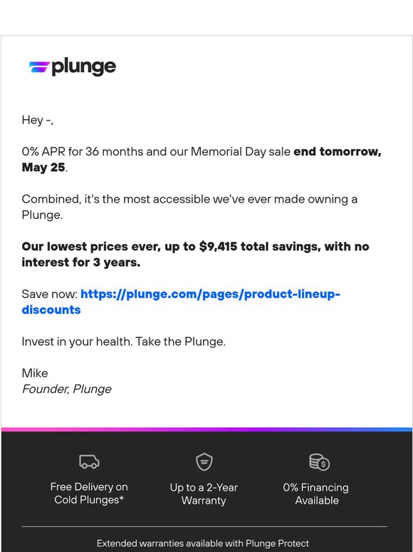 Ends Tomorrow: Lowest Prices + 0% APR