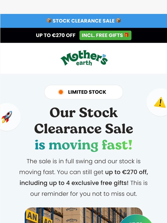 Up to €270 off, including free gifts. Limited stock 🎁