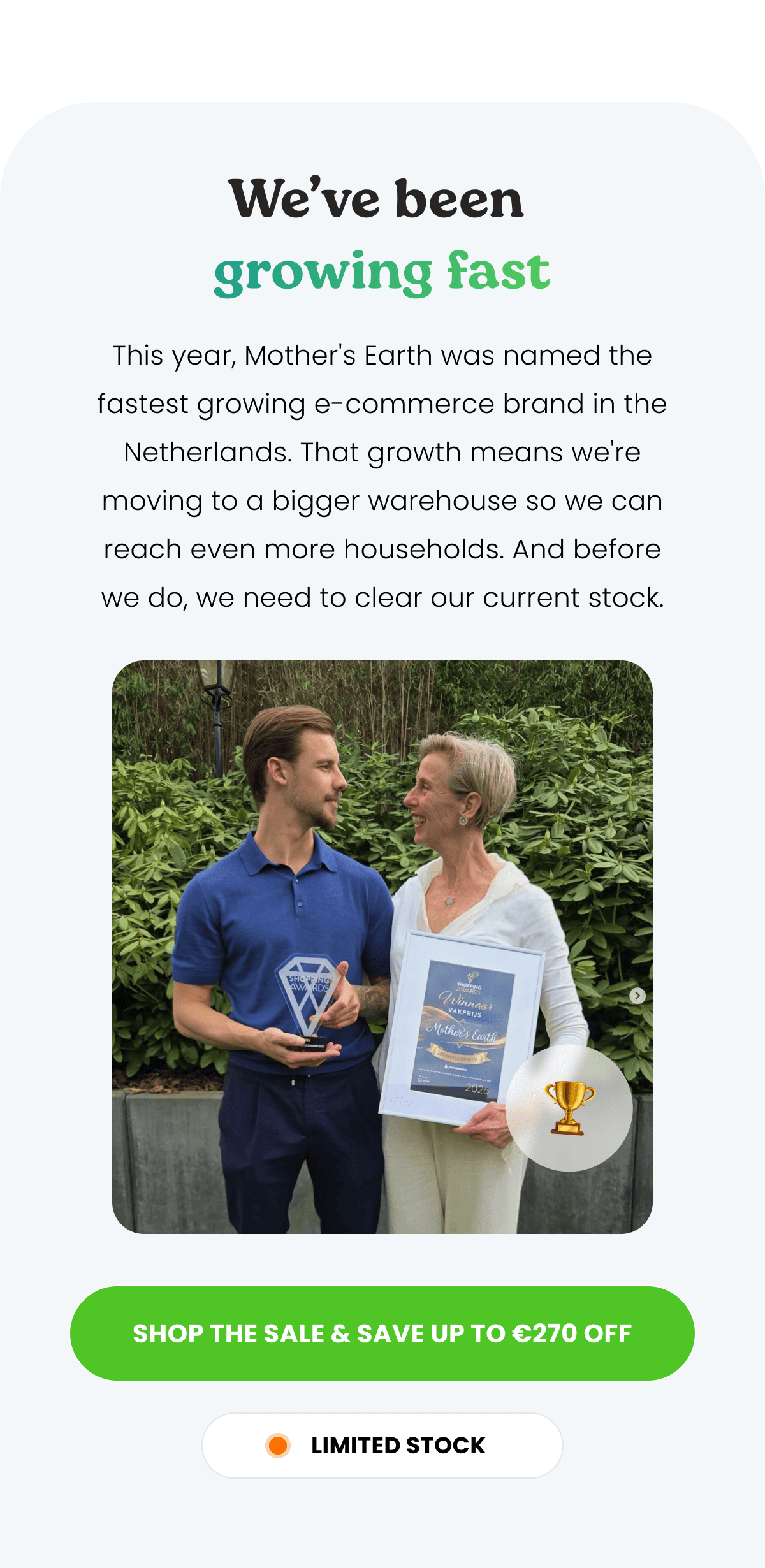 We’ve been growing fast