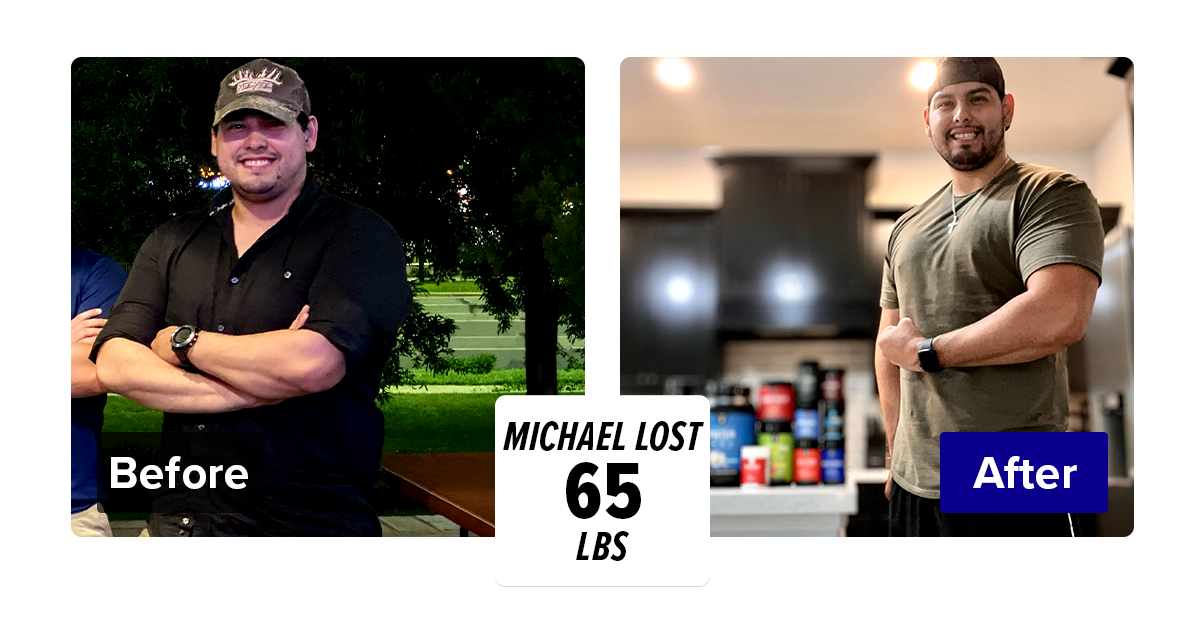 michael lost 65 lbs