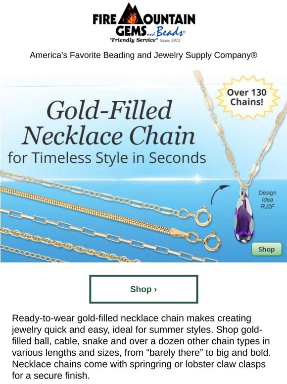 Gold-Filled Necklace Chain for Timeless Style in Seconds