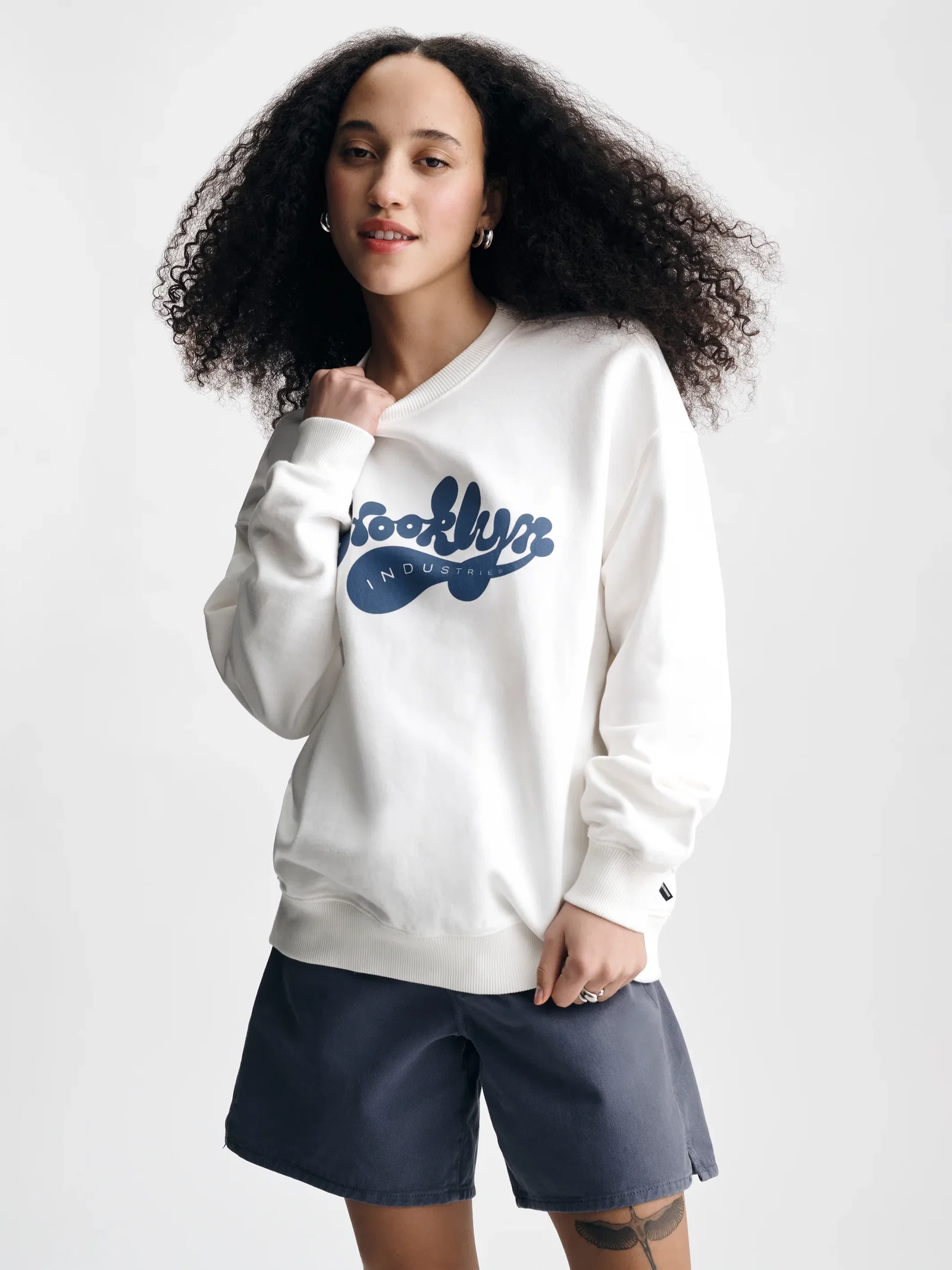 Image of Women's Brooklyn Industries Sweatshirt in Antique White
