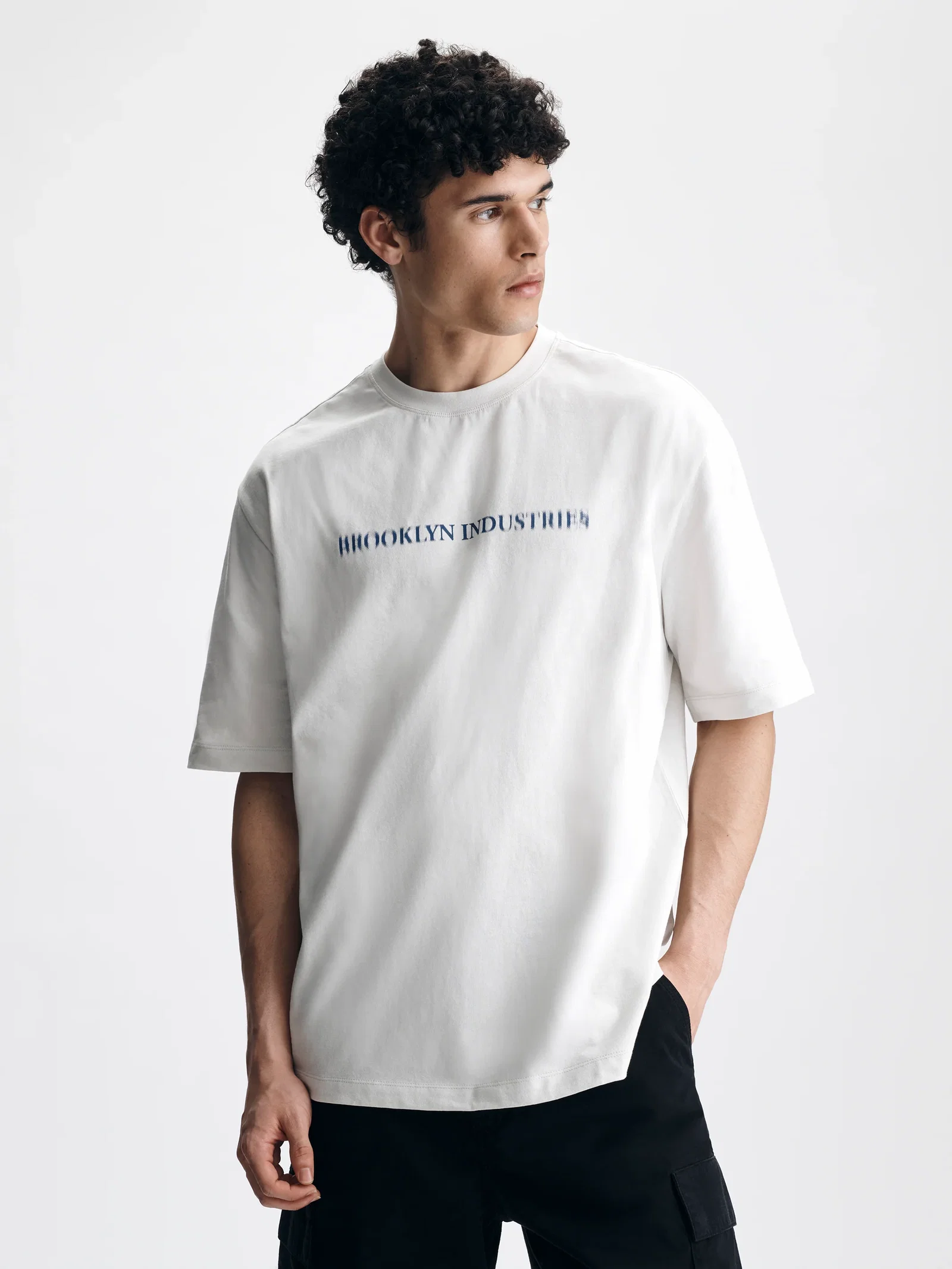 Image of Men's Live Work Create T-Shirt in White Onyx