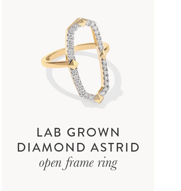 Lab Grown Diamond Astrid open frame ring