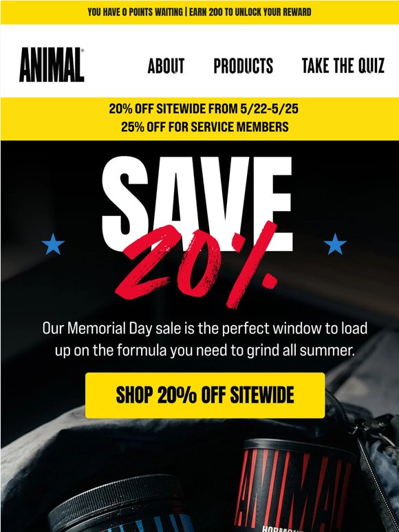 Load up on your favorite formulas with 20% off