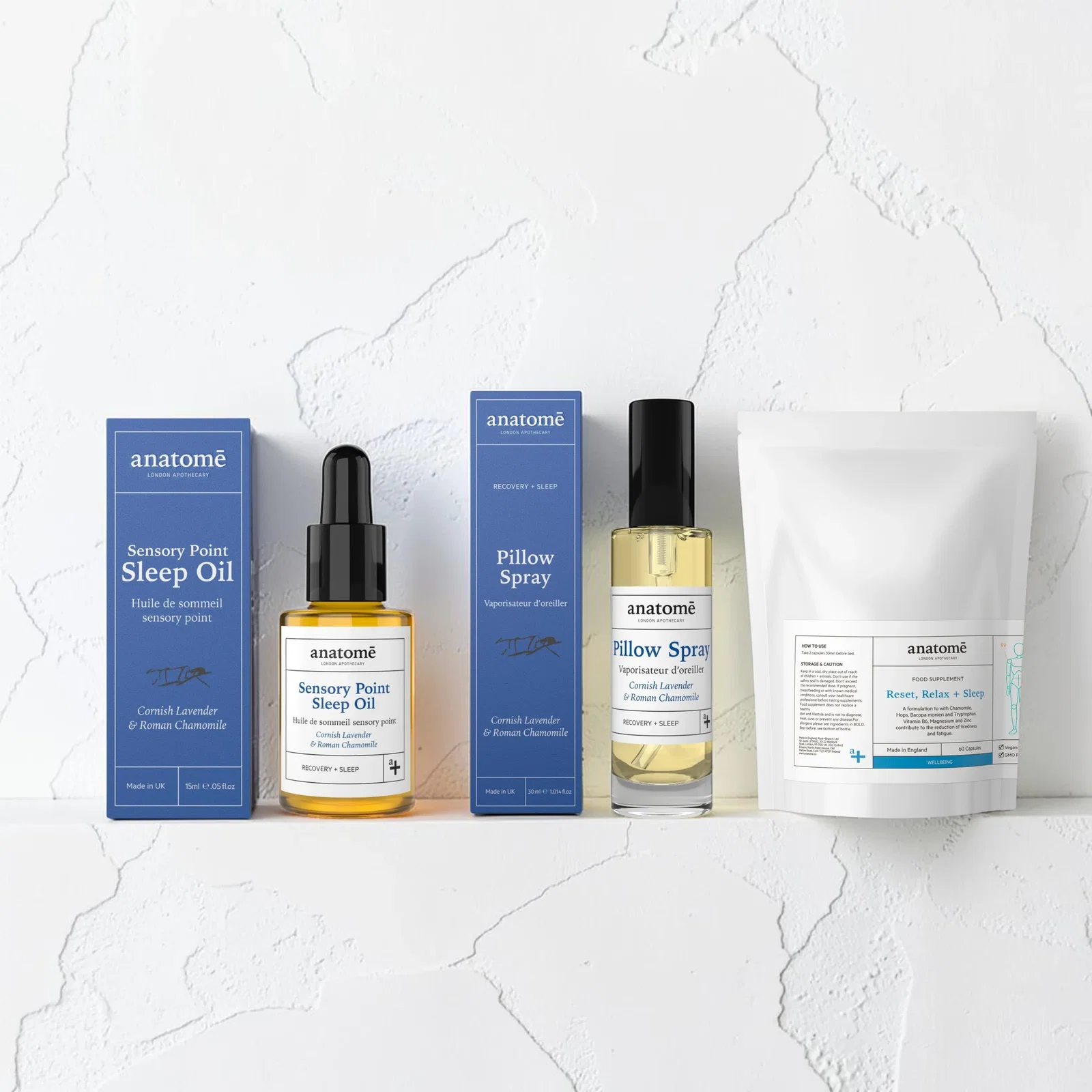 Image of Chamomile & Lavender Sleep Edition | Sensory Point Oil, Pillow Spray & Sleep Supplement