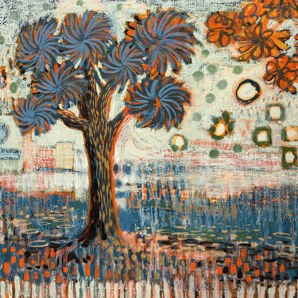 abstract landscape painting