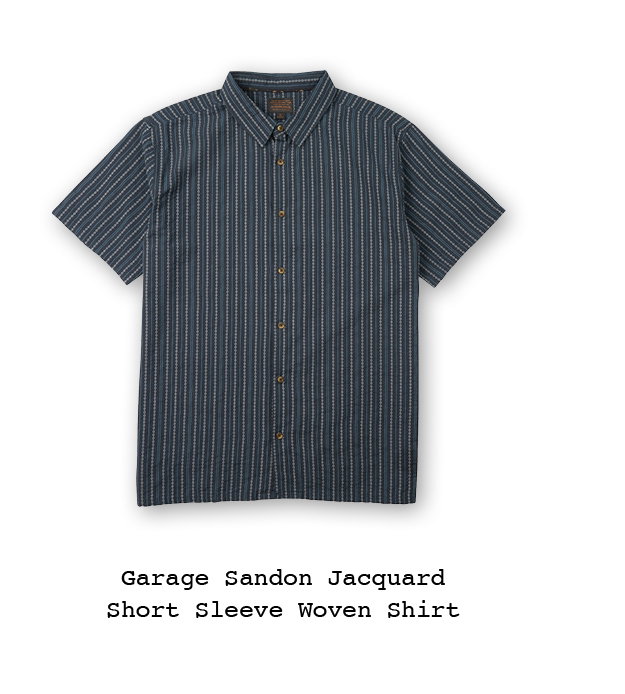 Garage Sandon Jacquard Short Sleeve Woven Shirt