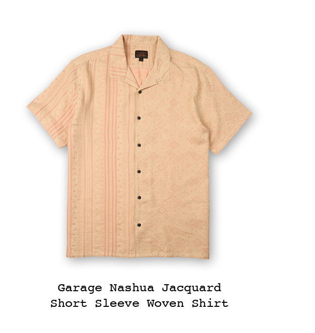 Garage Nashua Jacquard Short Sleeve Woven Shirt