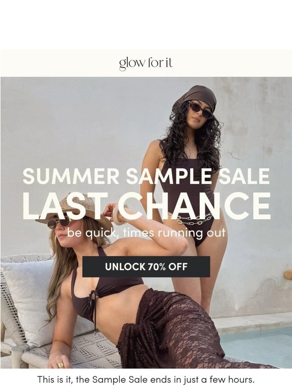 Final Hours: Sample Sale Alert! ⏳