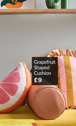 Grapefruit-shaped cushion £9.
