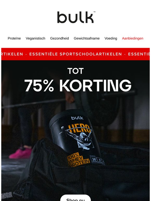 Doe je voordeel met kortingen tot wel 75%